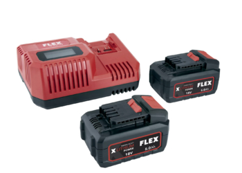 Flex P-Set 55 R – Acculader + 2x accupack 5ah