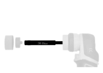 CLEANYOURRIDE PXE 80 Mini verleng as 100mm (Zwart)