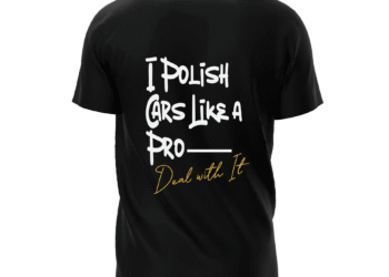 Zwart T-Shirt Met Quote – I Polish Cars Like A Pro – Deal With it