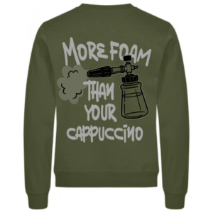 Limited Edition Sweater Army Green – More Foam than your Cappuccino